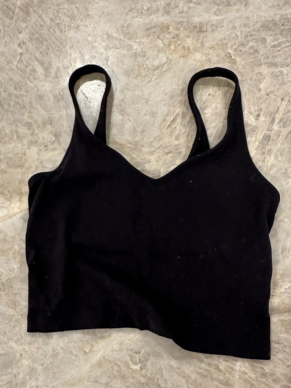 Lululemon Women’s Black V-Neck Crop Tank Top